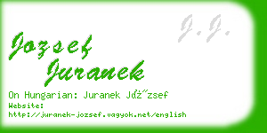 jozsef juranek business card